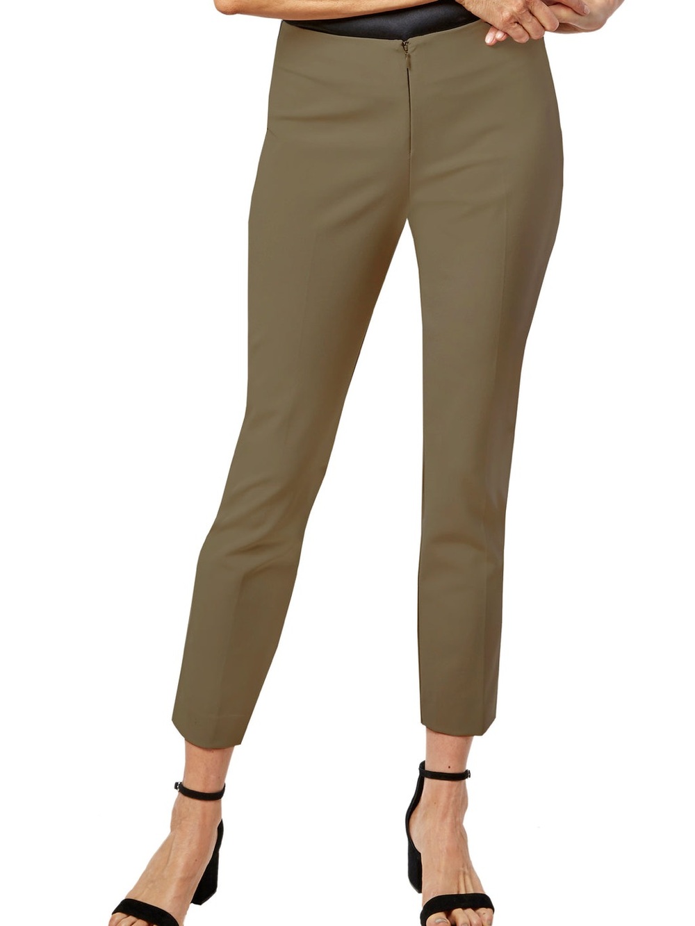 Peace of Cloth Olive Cropped Slim Ankle Pants